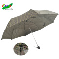 Promoção Promoções Poortable Metal Shaft 3Folding Umbrella for Outdoor